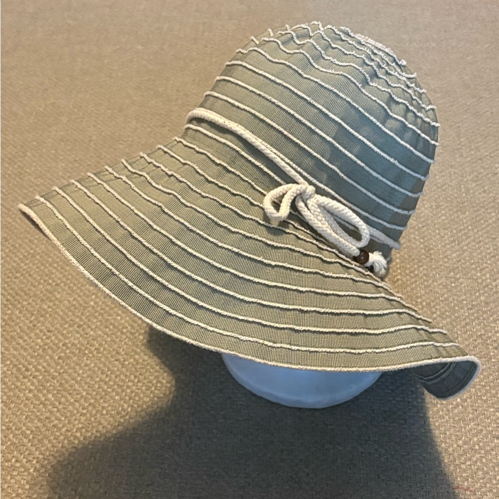 Royal Resortwear Women's Sun Hat Large Brim Floppy Packable Olive Green 58 Cm